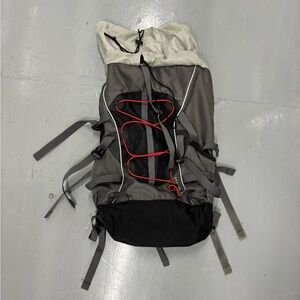 Gray and Black Hiking Backpack